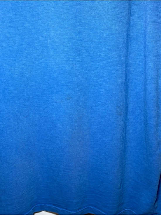 American Eagle Aerie Blue Distressed Oversized Boyfriend Tee Size Medium - Picture 2 of 12